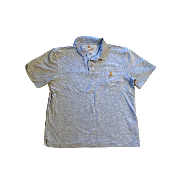 CARHARTT- Gray Polo Size M - Picture 2 of 6